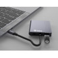 Sandberg 136-44 hub & concentrateur USB 3.2 Gen 1 (3.1 Gen 1) Type-C Gris Sandberg 136-44 hub & concentrateur USB 3.2 Gen 1 (3.1 Gen 1) Type-C Gris