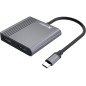 Sandberg 136-44 hub & concentrateur USB 3.2 Gen 1 (3.1 Gen 1) Type-C Gris Sandberg 136-44 hub & concentrateur USB 3.2 Gen 1 (3.1 Gen 1) Type-C Gris