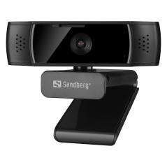 Sandberg USB Autofocus DualMic webcam 2,07 MP 1920 x 1080 pixels USB 2.0 Noir