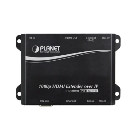 PLANET IHD-210PR extension audio/video Récepteur AV Noir