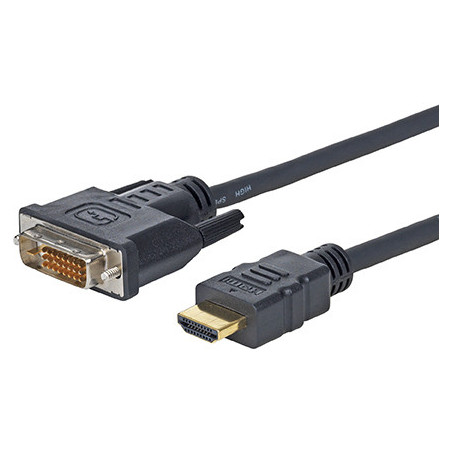 Vivolink 3.0m HDMI - DVI-D 3 m Noir