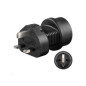 Microconnect PETRAVEL1 adaptateur prise d'alimentation Type F Noir Microconnect PETRAVEL1 adaptateur prise d'alimentation Type F Noir