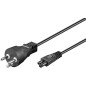 Microconnect PE120810 câble électrique Noir 1 m Prise d'alimentation type K Coupleur C5 Microconnect PE120810 câble électrique Noir 1 m Prise d'alimentation type K Coupleur C5