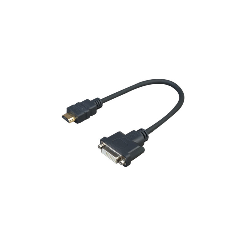 Vivolink PROHDMIADAPDVI câble vidéo et adaptateur 0,2 m HDMI DVI Noir