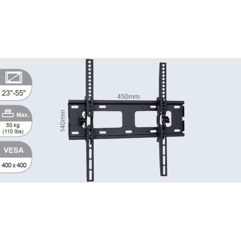 Vivolink VLMW2355T support pour téléviseur 139,7 cm (55") Noir Vivolink VLMW2355T support pour téléviseur 139,7 cm (55") Noir
