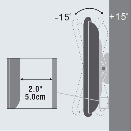 Vivolink VLMW2355T support pour téléviseur 139,7 cm (55") Noir