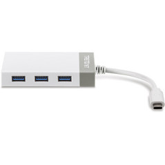 Trendnet TUC-ETGH3 hub & concentrateur USB 3.2 Gen 1 (3.1 Gen 1) Type-C 5000 Mbit/s Gris, Blanc