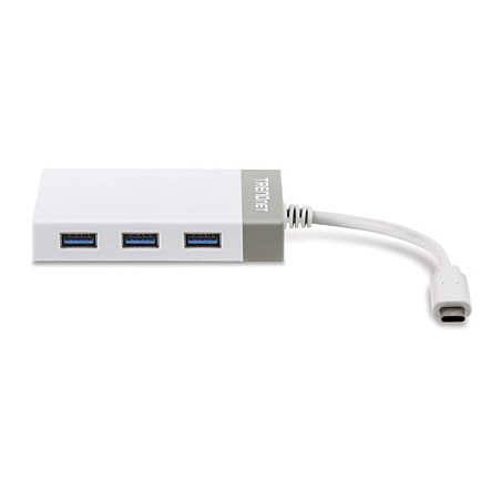 Trendnet TUC-ETGH3 hub & concentrateur USB 3.2 Gen 1 (3.1 Gen 1) Type-C 5000 Mbit/s Gris, Blanc