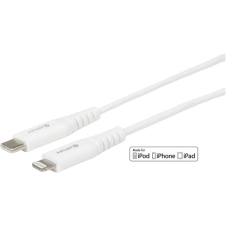 eSTUFF USB-C Lightning Cable MFI 2m White câble USB USB C Blanc