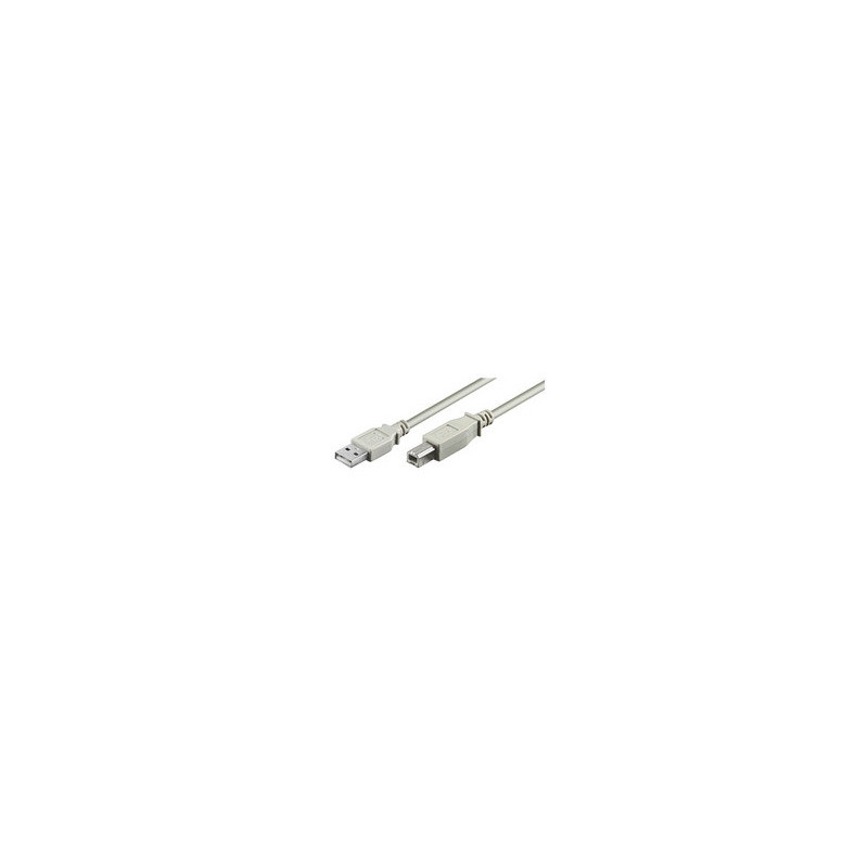 Microconnect USB 2.0 A-B 5m M-M câble USB USB A USB B Blanc Microconnect USB 2.0 A-B 5m M-M câble USB USB A USB B Blanc