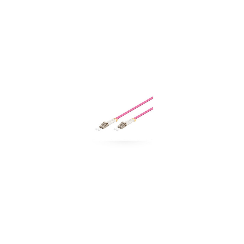 Microconnect 25m, LC/UPC-LC/UPC câble de fibre optique OM4 Violet Microconnect 25m, LC/UPC-LC/UPC câble de fibre optique OM4 Violet