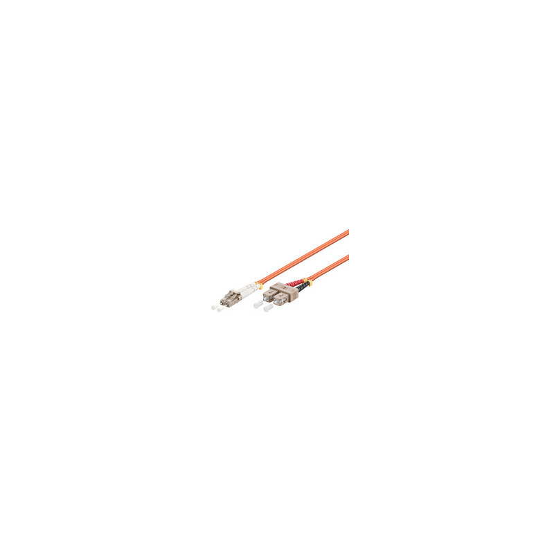 Microconnect 2m LC-SC UPC LSZH câble de fibre optique OM2 Orange Microconnect 2m LC-SC UPC LSZH câble de fibre optique OM2 Orange