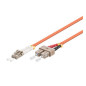 Microconnect 2m LC-SC UPC LSZH câble de fibre optique OM2 Orange Microconnect 2m LC-SC UPC LSZH câble de fibre optique OM2 Orange