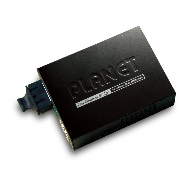 PLANET FT-802 convertisseur de support réseau 100 Mbit/s 1310 nm Multimode, Monomode Noir