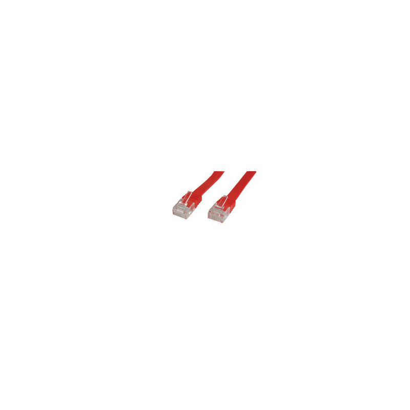 Microconnect V-UTP601R-FLAT câble de réseau Rouge 1 m Cat6 Microconnect V-UTP601R-FLAT câble de réseau Rouge 1 m Cat6