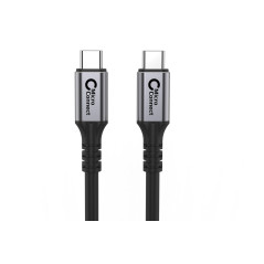 Microconnect USB3.2CC2 câble USB 2 m USB 3.2 Gen 2 (3.1 Gen 2) USB C Noir, Argent