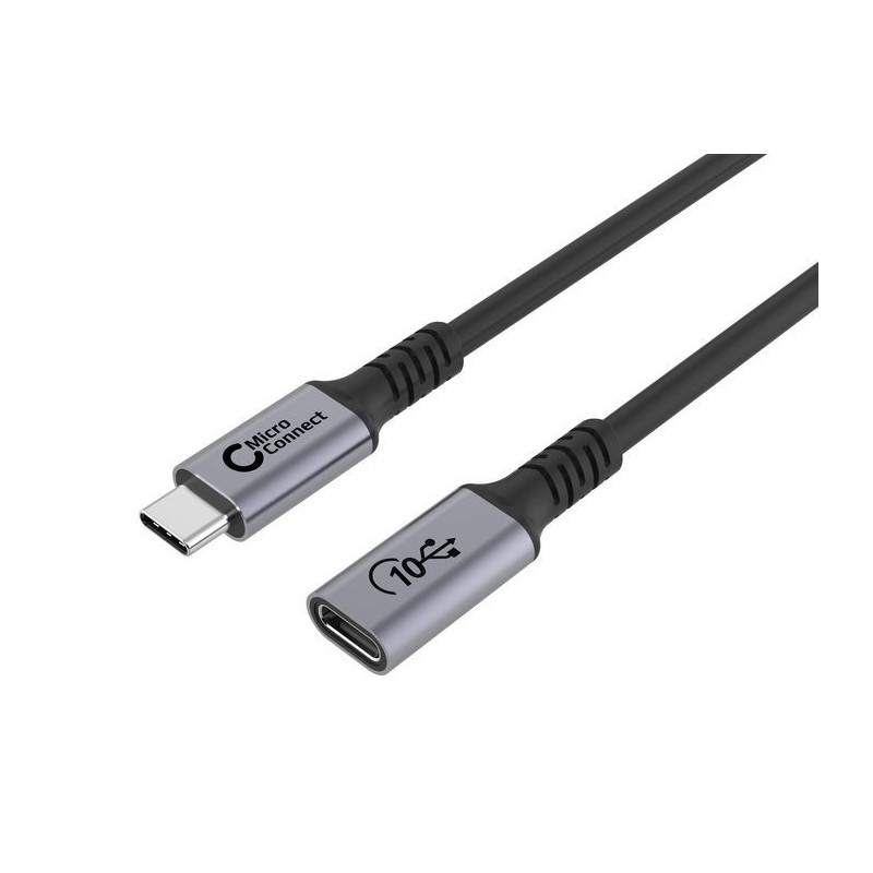 Microconnect W126988094 câble USB 1 m USB4 Gen 2x2 USB C Noir, Gris Microconnect W126988094 câble USB 1 m USB4 Gen 2x2 USB C Noir, Gris