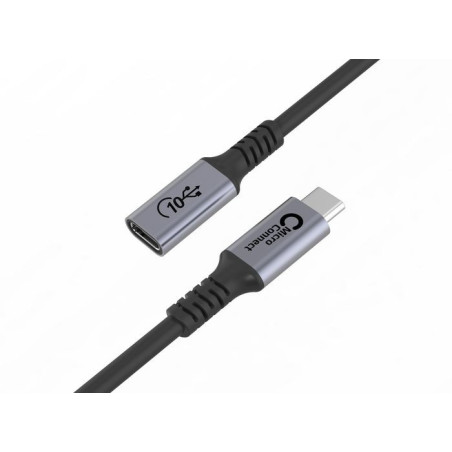 Microconnect W126988095 câble USB 1,5 m USB4 Gen 2x2 USB C Noir, Gris