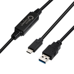 Microconnect USB-C to USB 3.0 A cable, 5m câble USB USB 3.2 Gen 1 (3.1 Gen 1) USB C USB A Noir