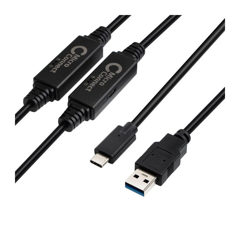 Microconnect USB3.1CA10AMP câble USB 10 m USB 3.2 Gen 1 (3.1 Gen 1) USB A USB C Noir Microconnect USB3.1CA10AMP câble USB 10 m USB 3.2 Gen 1 (3.1 Gen 1) USB A USB C Noir