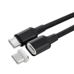 Microconnect USB3.1CC1-MAGNET câble USB 1 m USB 3.2 Gen 1 (3.1 Gen 1) USB C Noir