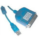 Microconnect USB/Cen36 2m M - M câble parallèle 1,8 m Bleu