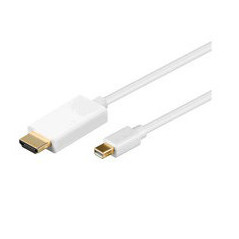Microconnect 1.8m MDP/HDMI M/M 1,8 m mini DisplayPort Blanc