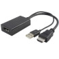 Microconnect HDMDPP1 câble vidéo et adaptateur HDMI Type A (Standard) DisplayPort Noir Microconnect HDMDPP1 câble vidéo et adaptateur HDMI Type A (Standard) DisplayPort Noir
