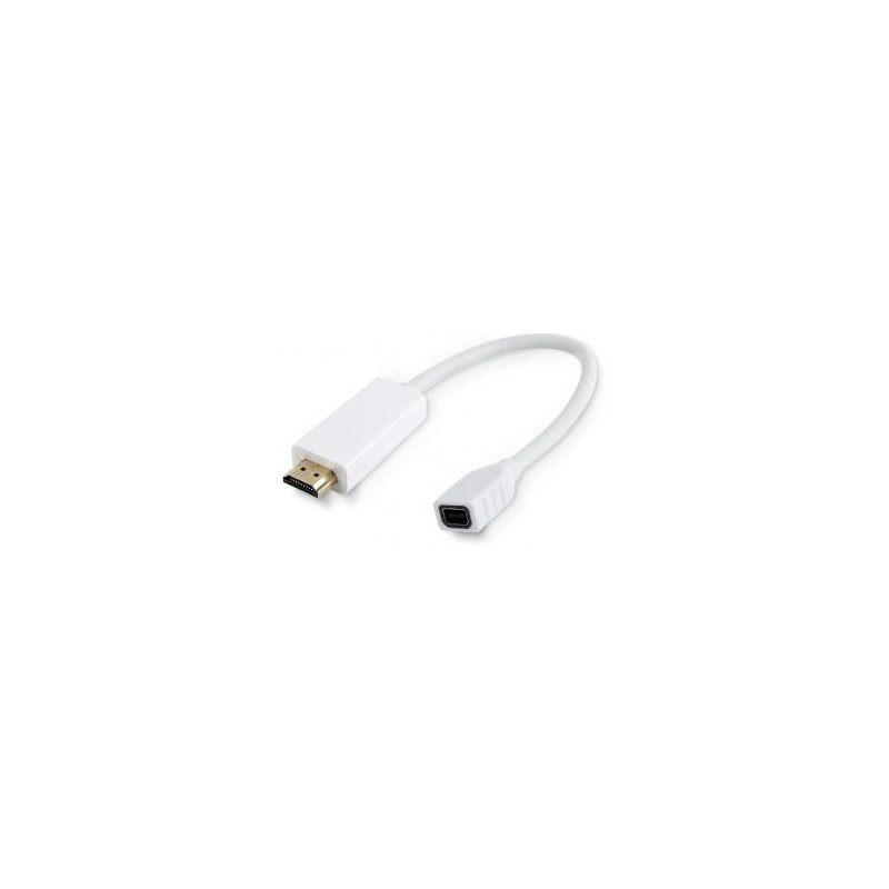 Microconnect HDMMDP câble vidéo et adaptateur 0,1 m HDMI Type A (Standard) Mini DisplayPort Blanc Microconnect HDMMDP câble vidéo et adaptateur 0,1 m HDMI Type A (Standard) Mini DisplayPort Blanc