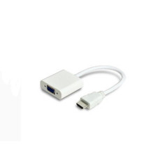 Microconnect HDMI - VGA, M-F VGA (D-Sub) Blanc