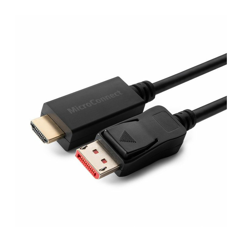 Microconnect MC-DP-HDMI-0504K câble vidéo et adaptateur 0,5 m DisplayPort Noir Microconnect MC-DP-HDMI-0504K câble vidéo et adaptateur 0,5 m DisplayPort Noir
