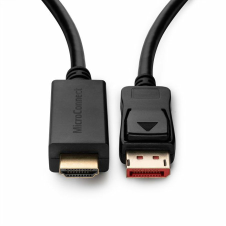 Microconnect MC-DP-HDMI-1004K câble vidéo et adaptateur 1 m DisplayPort Noir