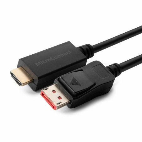 Microconnect MC-DP-HDMI-2004K câble vidéo et adaptateur 2 m DisplayPort Noir