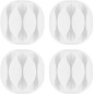 Microconnect CABLEMANA-15W range-câbles Sol Support de câbles Blanc 4 pièce(s)