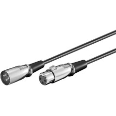 Microconnect XLRMF05 câble audio 0,5 m XLR (3-pin) Noir
