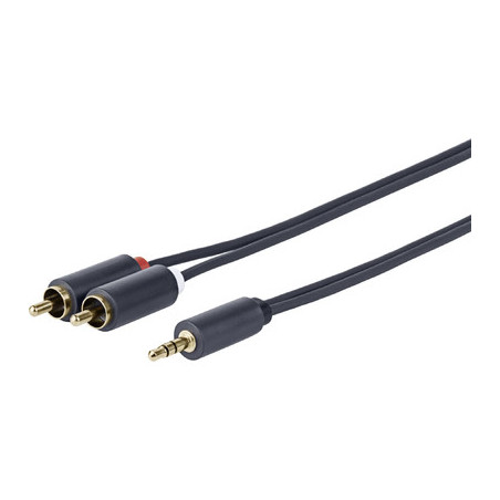 Vivolink PROMJRCA1.5 câble audio 1,5 m 3,5mm 2 x RCA Noir