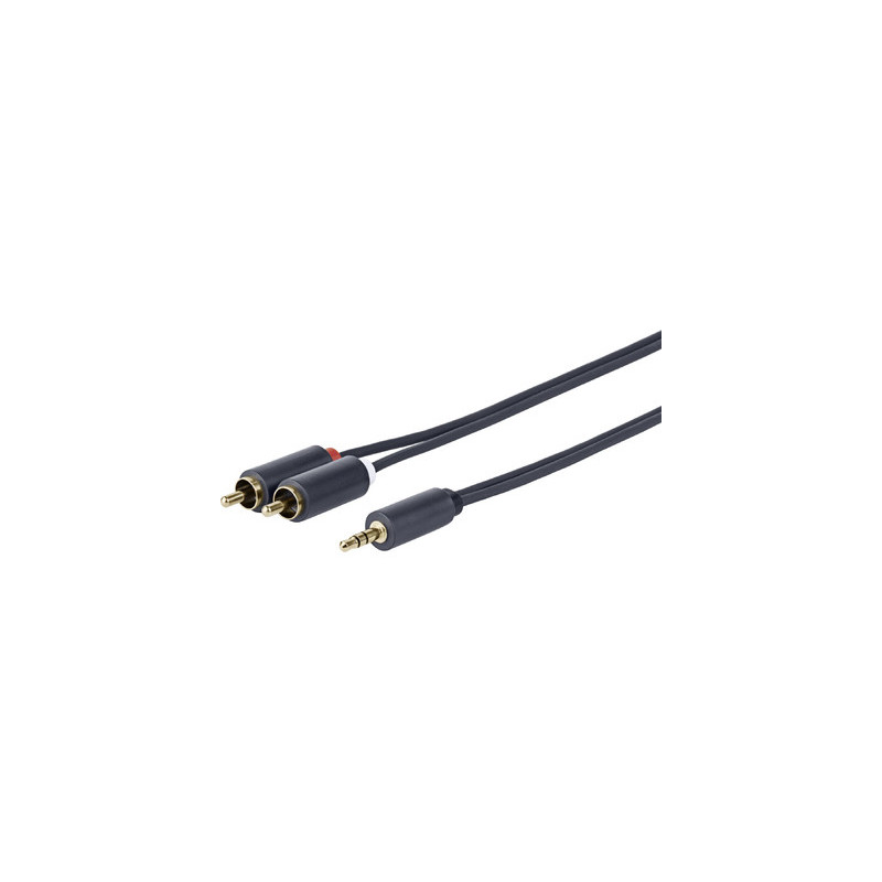Vivolink PROMJRCA2 câble audio 2 m 3,5mm 2 x RCA Noir Vivolink PROMJRCA2 câble audio 2 m 3,5mm 2 x RCA Noir
