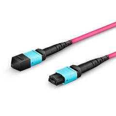 Lanview LVO230402-MTP câble de fibre optique 2 m OM4 Violet
