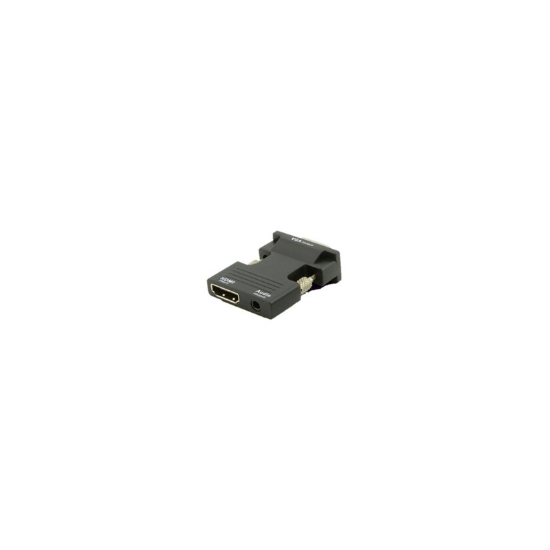 Microconnect HDMIVGAAUDIOB changeur de genre de câble VGA (D-Sub) HDMI + Audio Noir Microconnect HDMIVGAAUDIOB changeur de genre de câble VGA (D-Sub) HDMI + Audio Noir