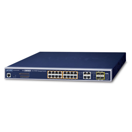 PLANET GS-4210-16P4C commutateur réseau Géré L2/L4 Gigabit Ethernet (10/100/1000) Connexion Ethernet, supportant l'alimentation