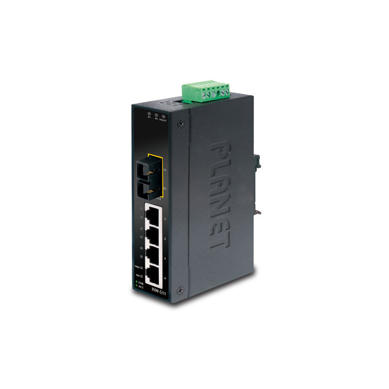 PLANET ISW-511 commutateur réseau Non-géré L2 Fast Ethernet (10/100) Noir PLANET ISW-511 commutateur réseau Non-géré L2 Fast Ethernet (10/100) Noir