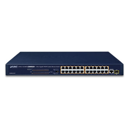 PLANET FGSW-2511P commutateur réseau Non-géré Fast Ethernet (10/100) Connexion Ethernet, supportant l'alimentation via ce port