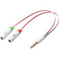 Sandberg Headset converter Dual-Single Sandberg Headset converter Dual-Single