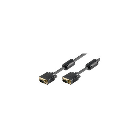 Microconnect 20m SVGA M-M câble VGA VGA (D-Sub) Noir