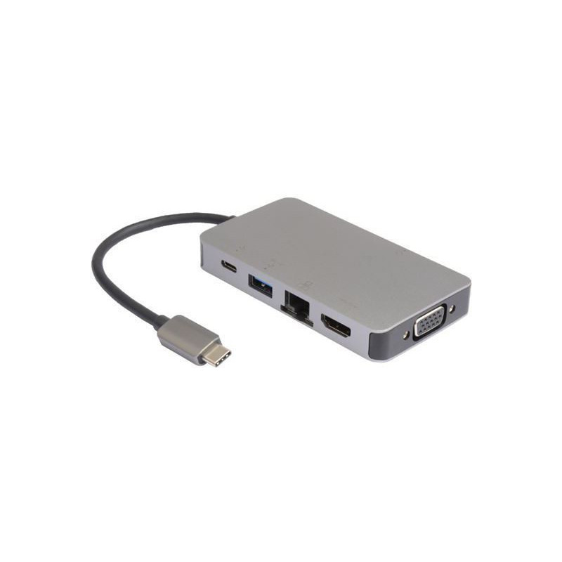 Microconnect USB3.1CCOM14 station d'accueil Avec fil USB 3.2 Gen 1 (3.1 Gen 1) Type-C Gris