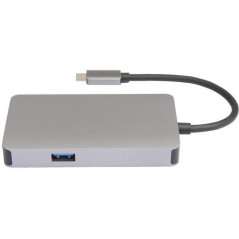 Microconnect USB3.1CCOM14 station d'accueil Avec fil USB 3.2 Gen 1 (3.1 Gen 1) Type-C Gris