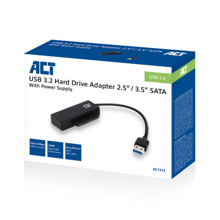 MicroConnect 2.5/3.5" SATA HDD/SSD, USB 3.1, UASP