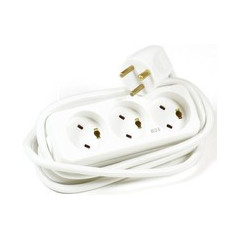 Microconnect GRUEDBM3H030 multiprise Blanc