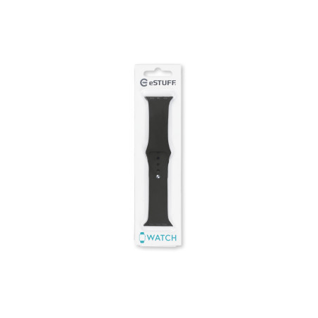 eSTUFF Apple Silicone Watch Band Bande Noir