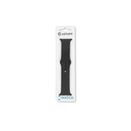 eSTUFF Apple Silicone Watch Band Bande Noir